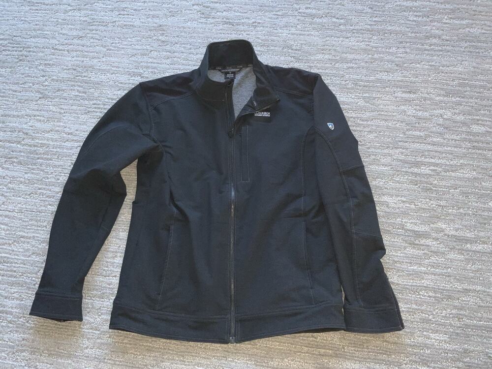Kuhl Soft-shell Jacket L Men’s Charcoal Gray Water Resistant Stretch